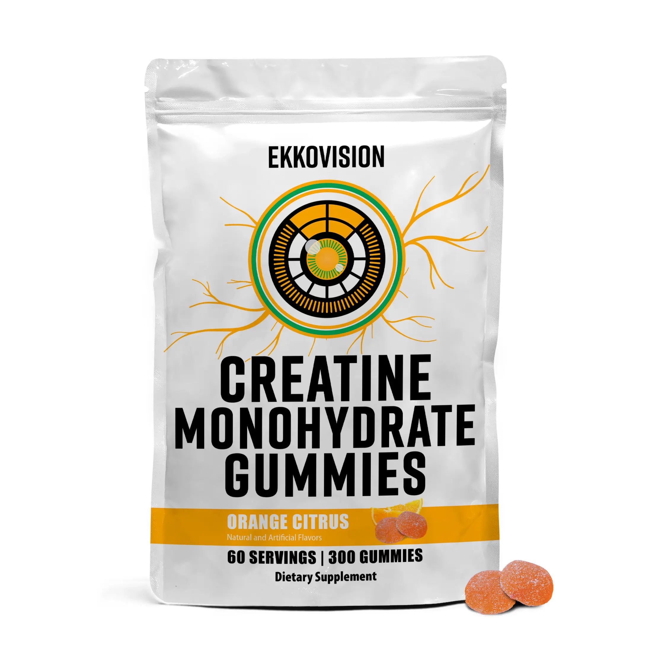 EKKO Creatine Monohydrate - Unflavored Creatine (3rd Party Tested)