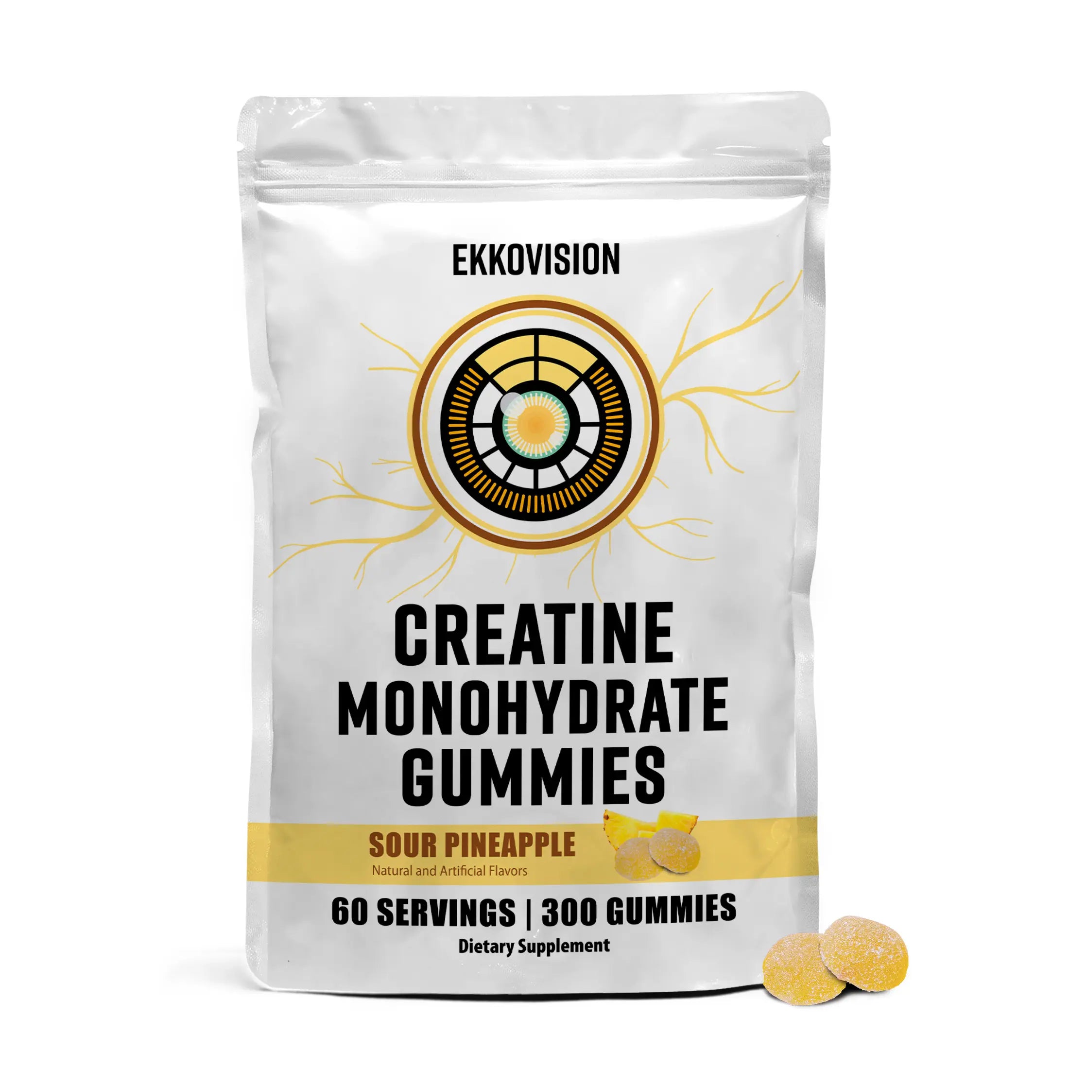 EKKO Creatine Monohydrate - Unflavored Creatine (3rd Party Tested)
